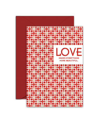 Greeting Card - GC2916-HAL074 - LOVE MAKES EVERYTHING MORE BEAUTIFUL